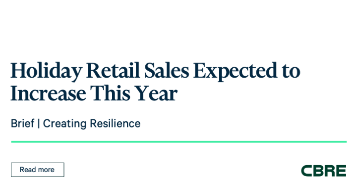 Holiday Retail Sales Expected To Increase This Year Cbre