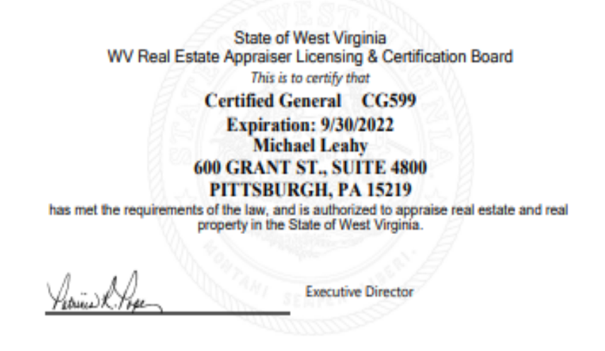 State Of West Virginia