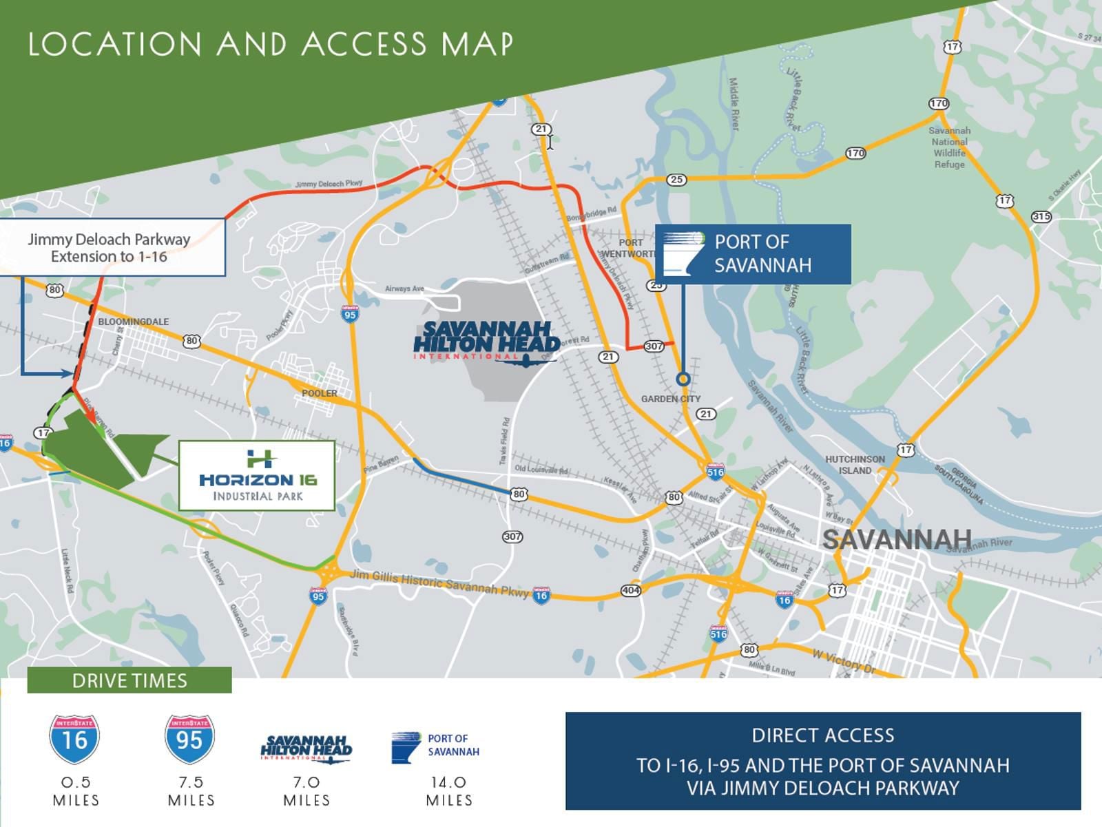 Horizon 16 Location Map