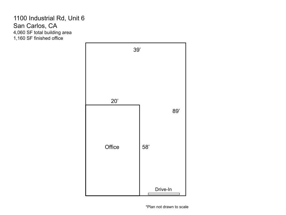 1100 Industrial Rd Unit 6 Floorplan