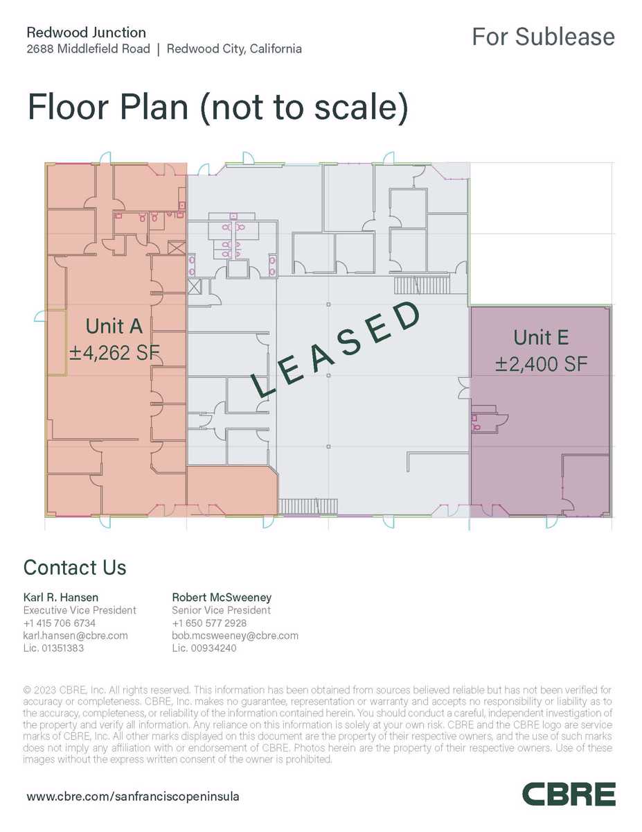 2688 Middlefield Rd Units A E-Floor Plan