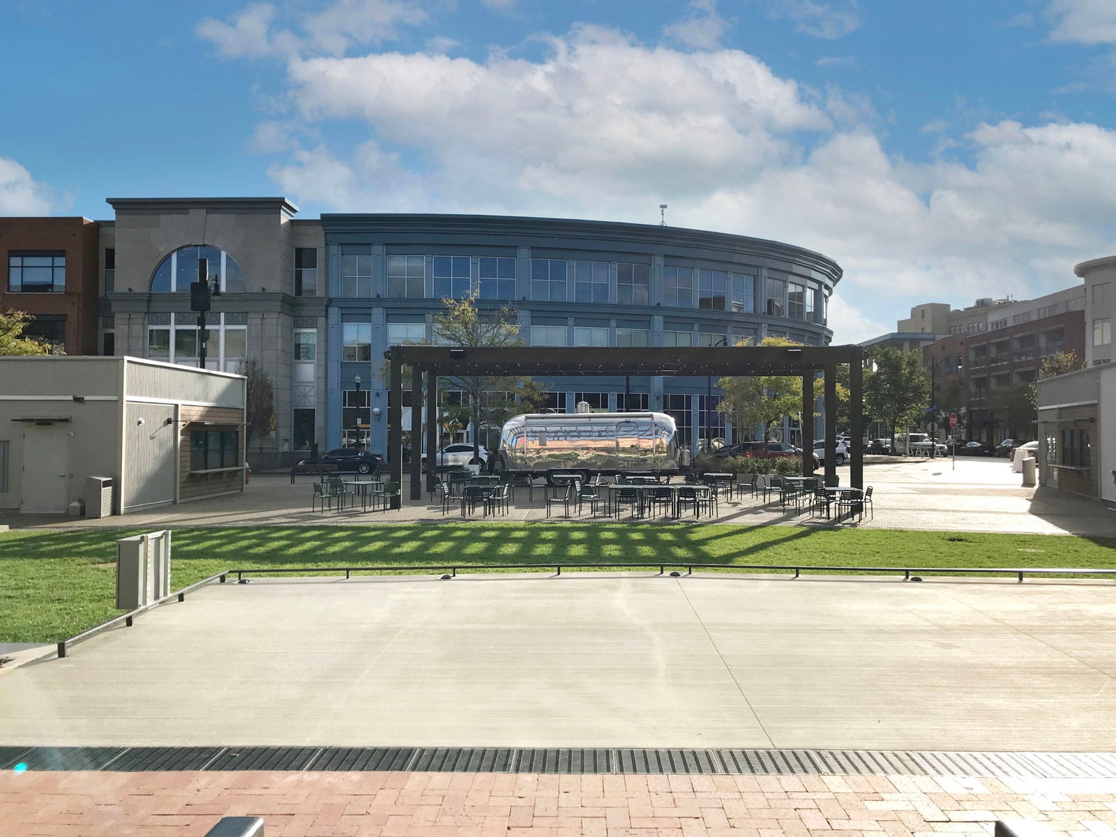 Newly completed Town Square