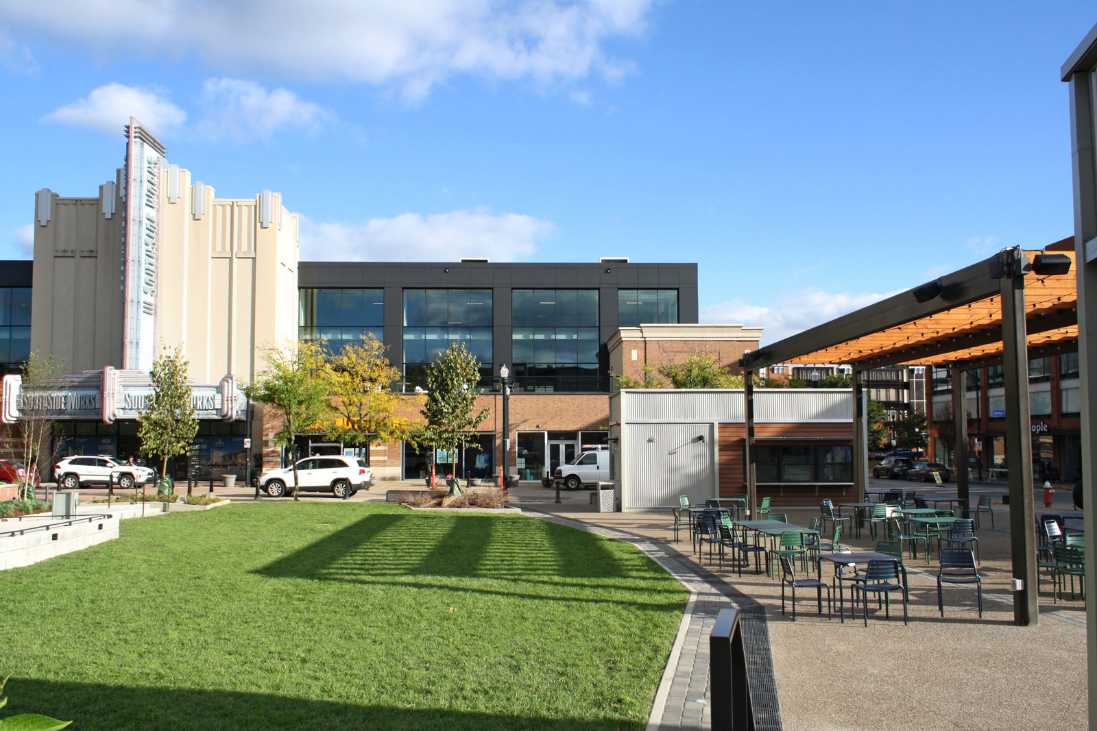 Newly completed Town Square.JPG