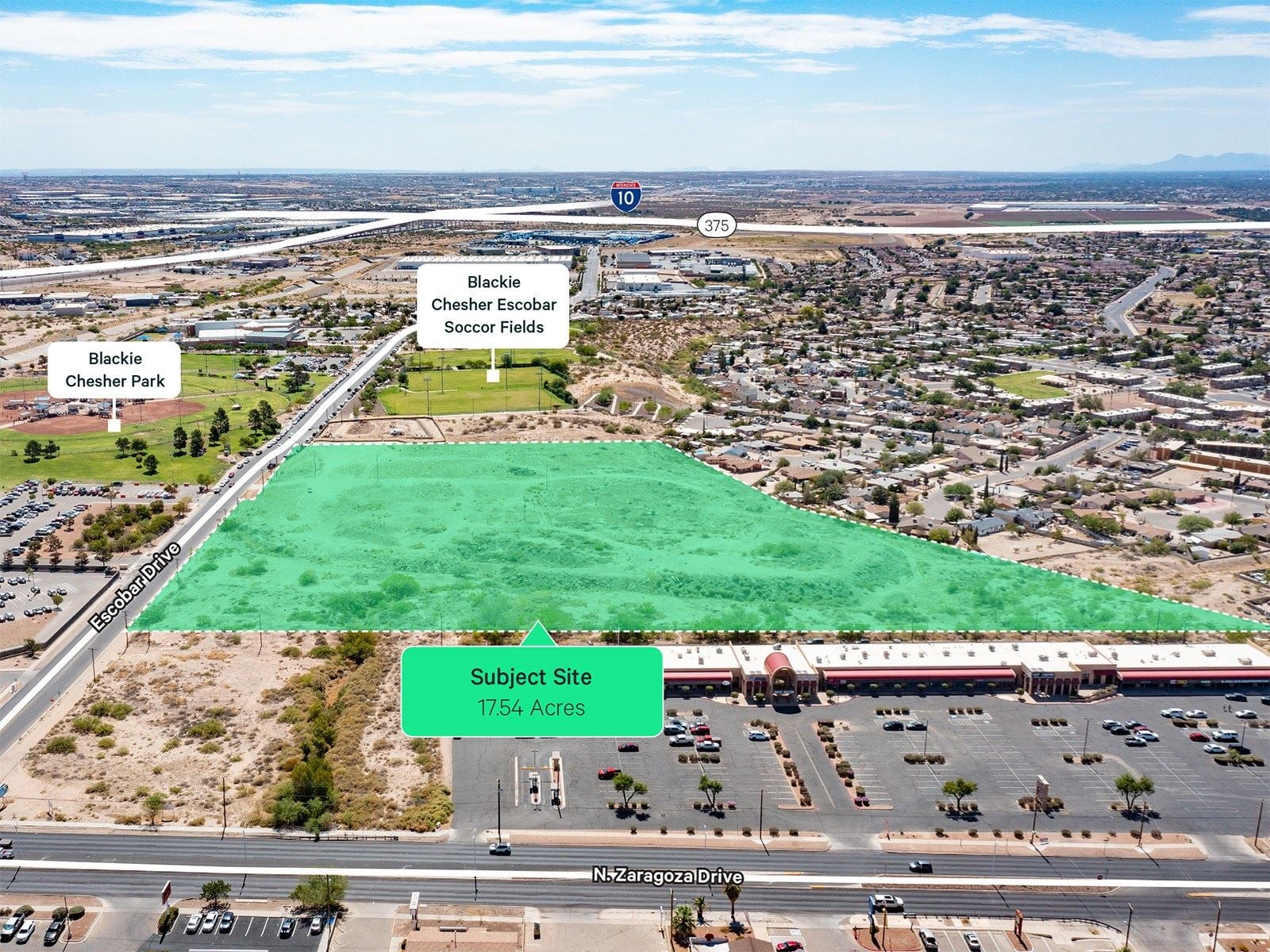 9050 Escobar Drive - Aerial