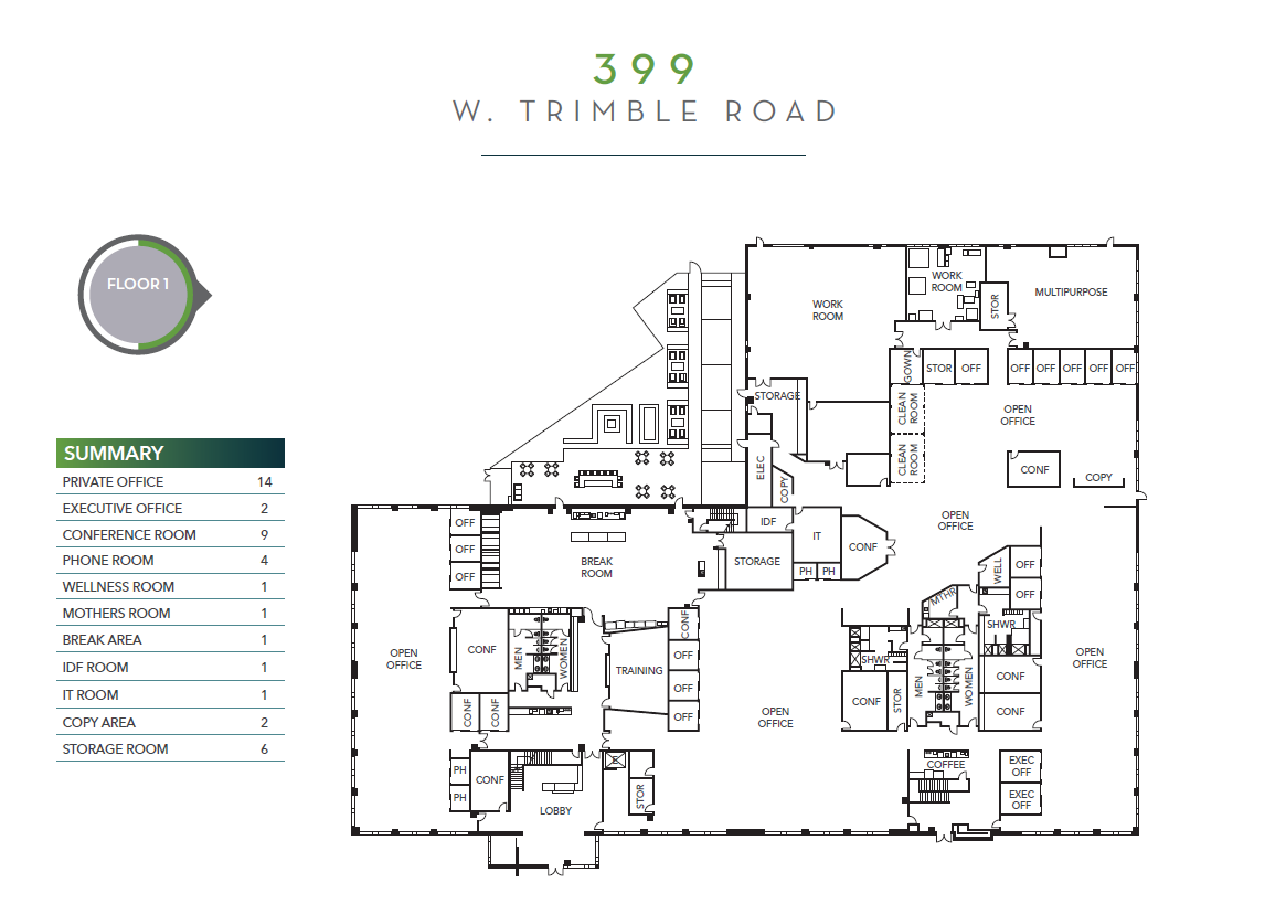 399 W Trimble Fl 1 FP