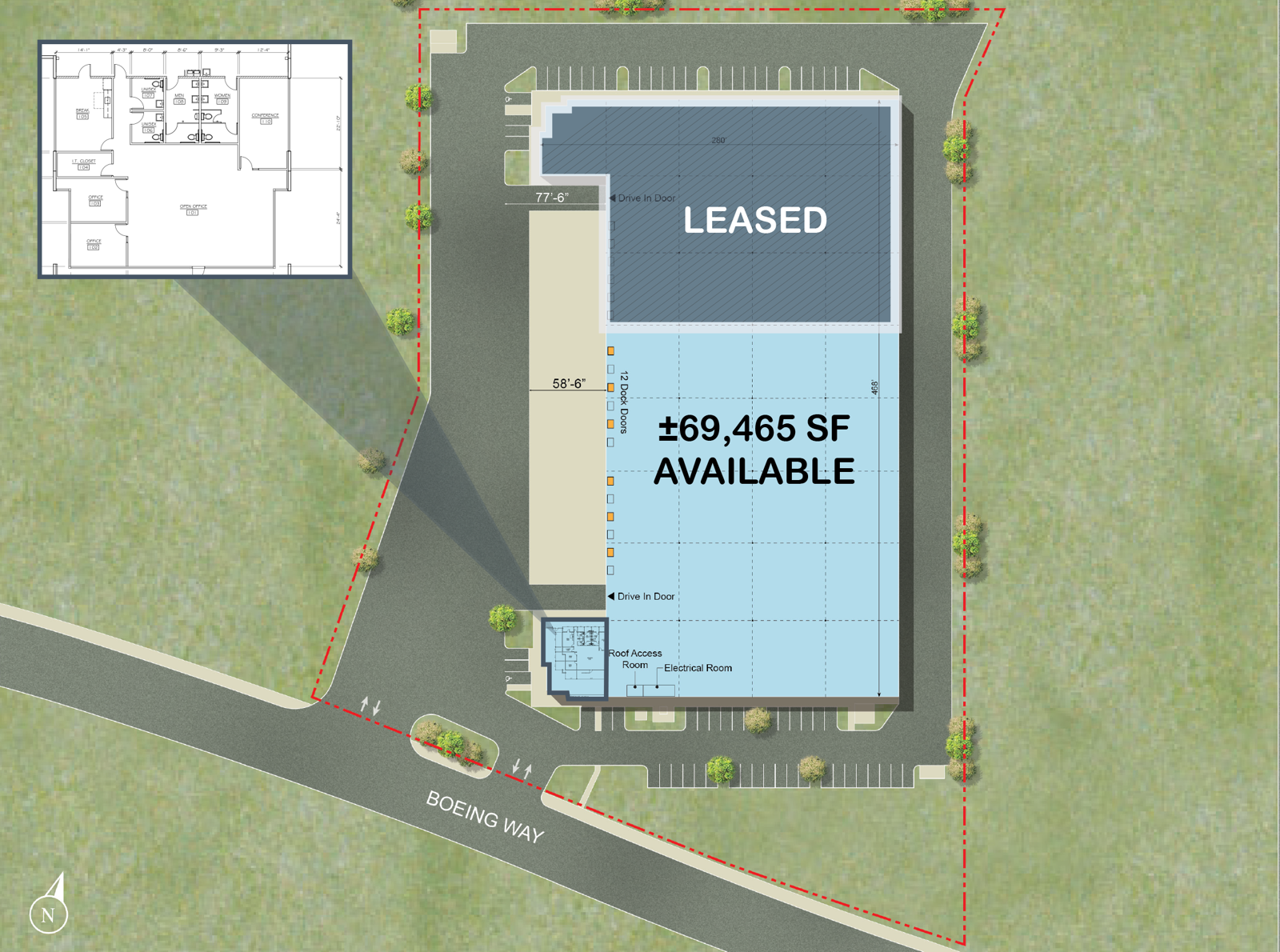 1619 Boeing Way Site Plan