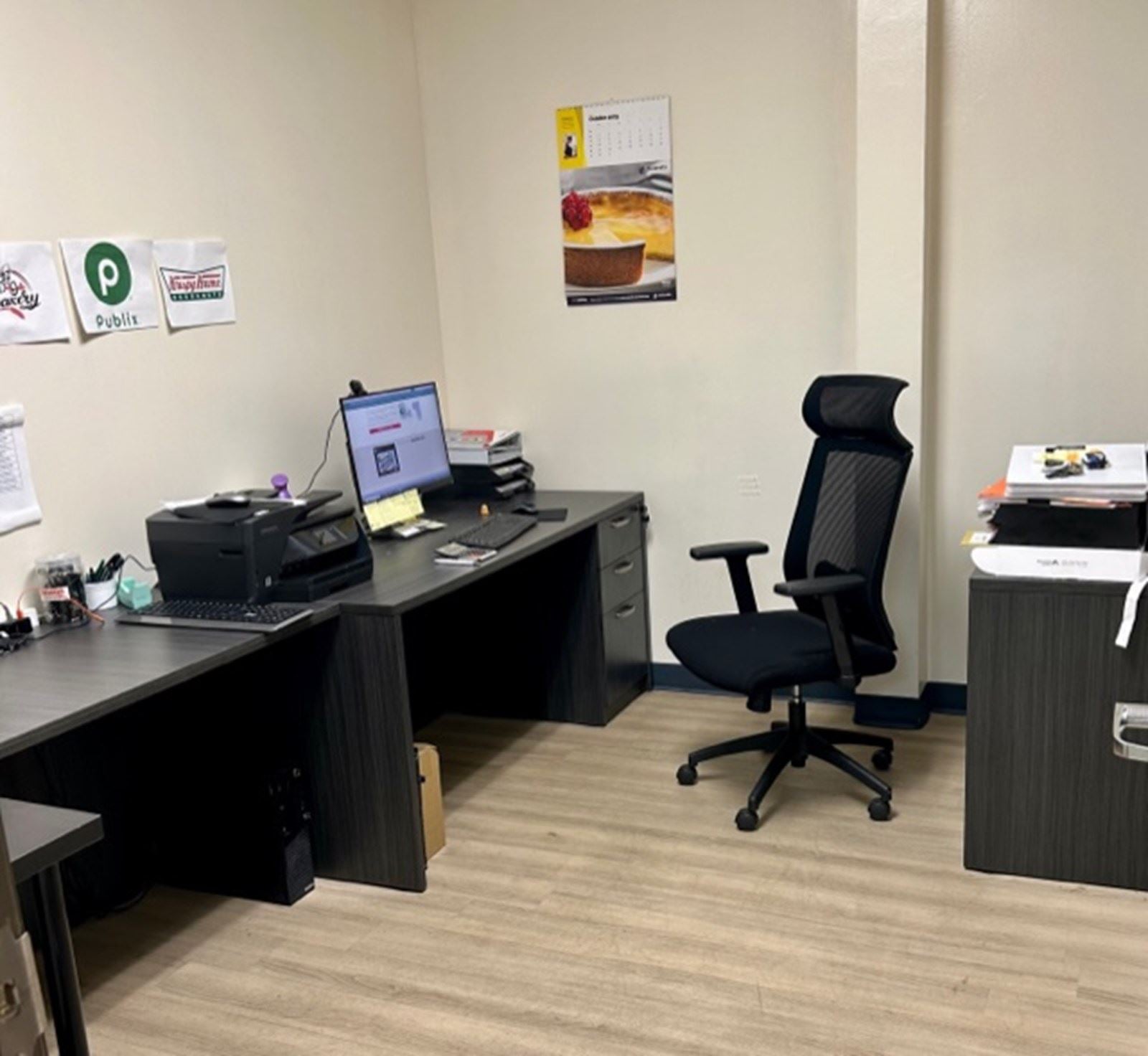 Staff office (2 desks and chairs and cabinet)