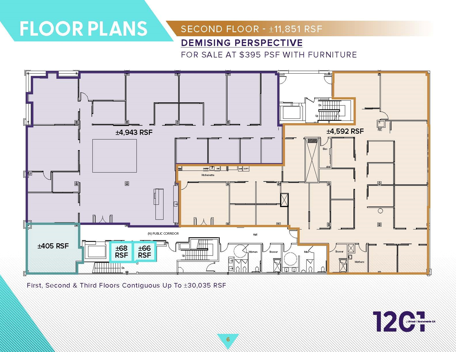 1201 J Street_Second Floor Plan_Demising