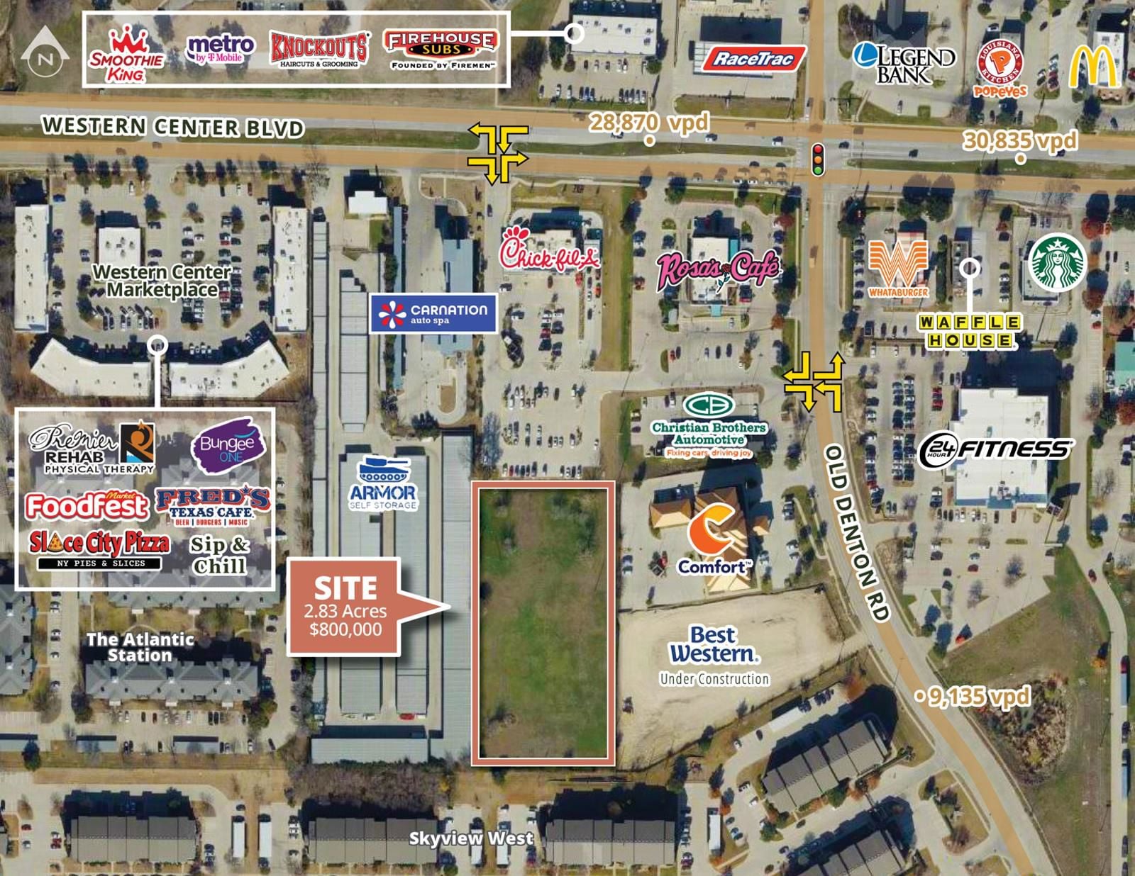Fort Worth, 2900 Western Center Blvd_Site Map