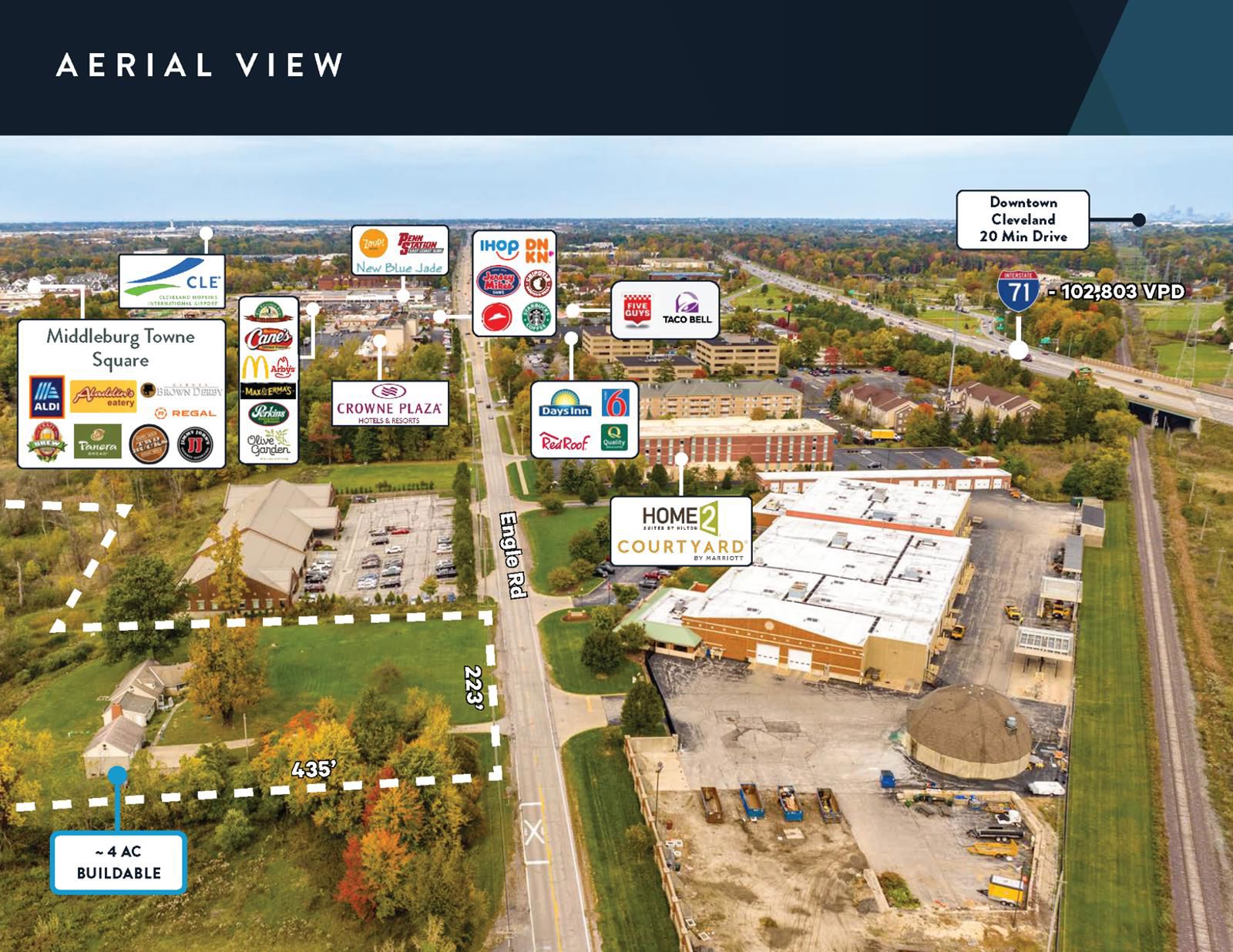 11.06 AC For Sale (Approximately 4 AC Buildable) 7400 Engle Road - Image 3