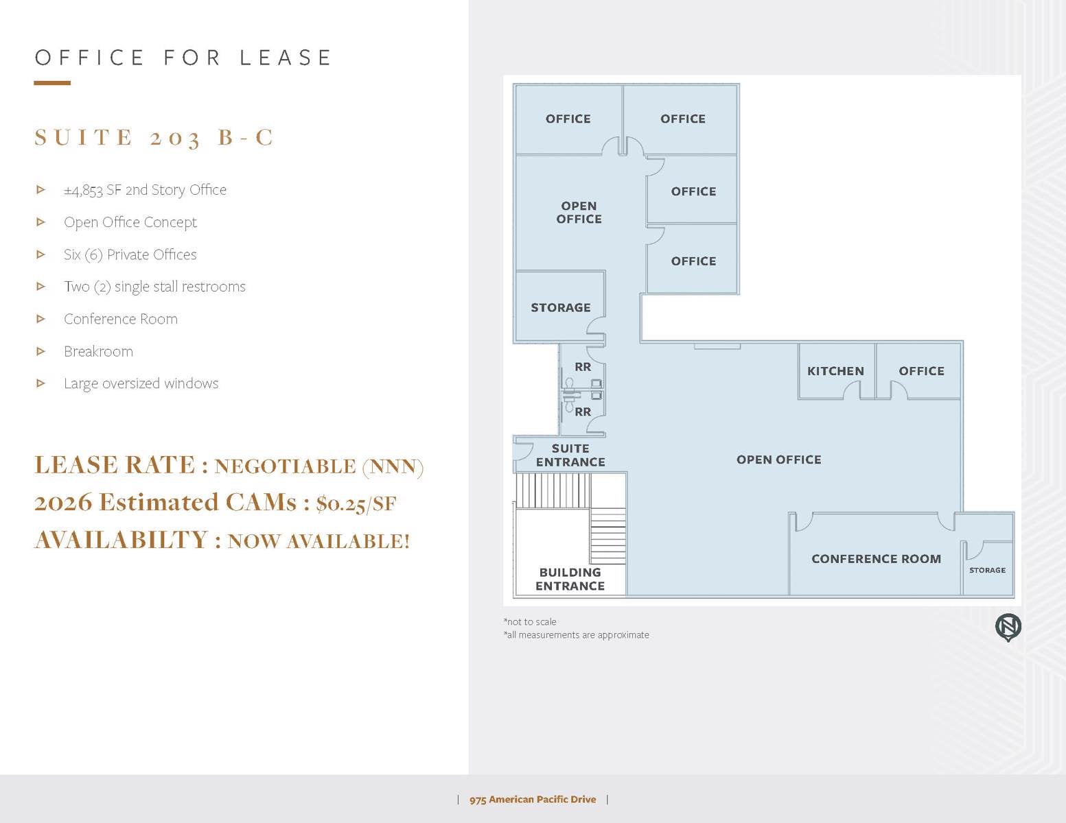 Suite 203 B-C floorplan