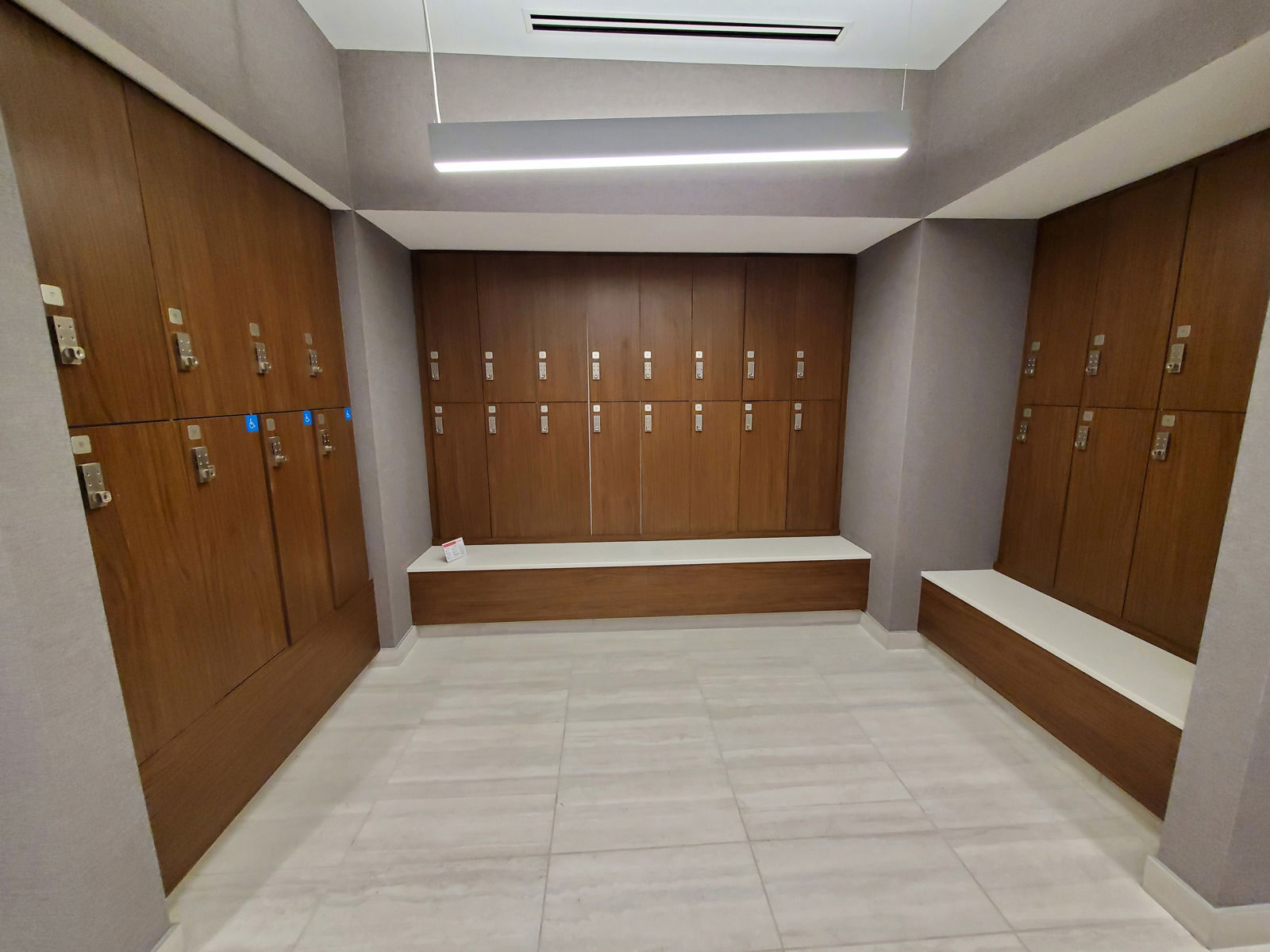 Fitness Center Locker Area 