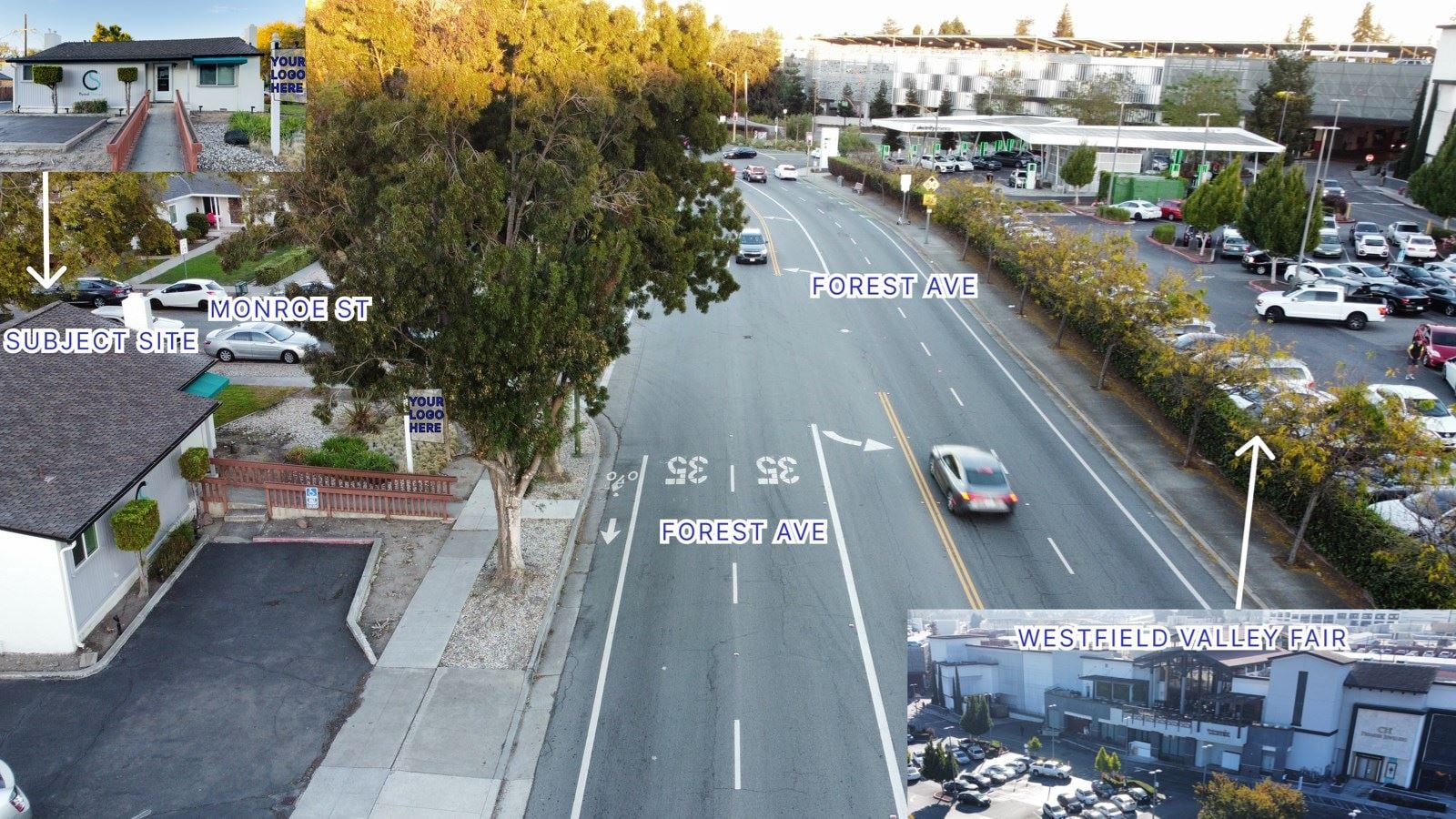 subject site vs mall