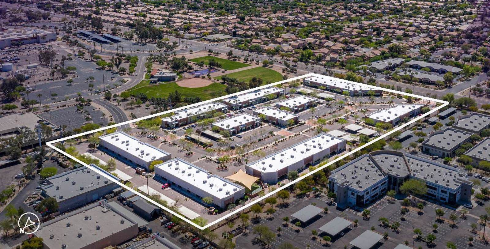 Chandler Center Commons Aerial
