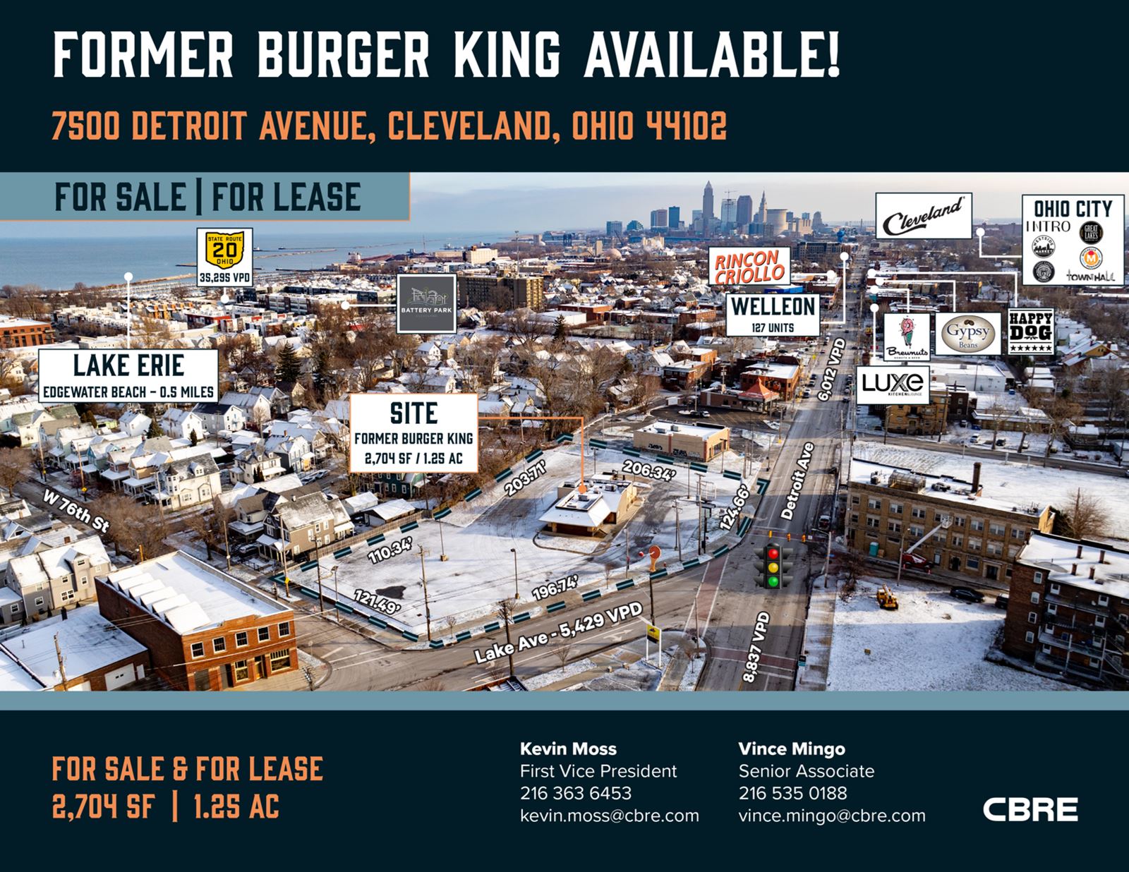 Former Burger King Available! 7500 Detroit Avenue - Image 1
