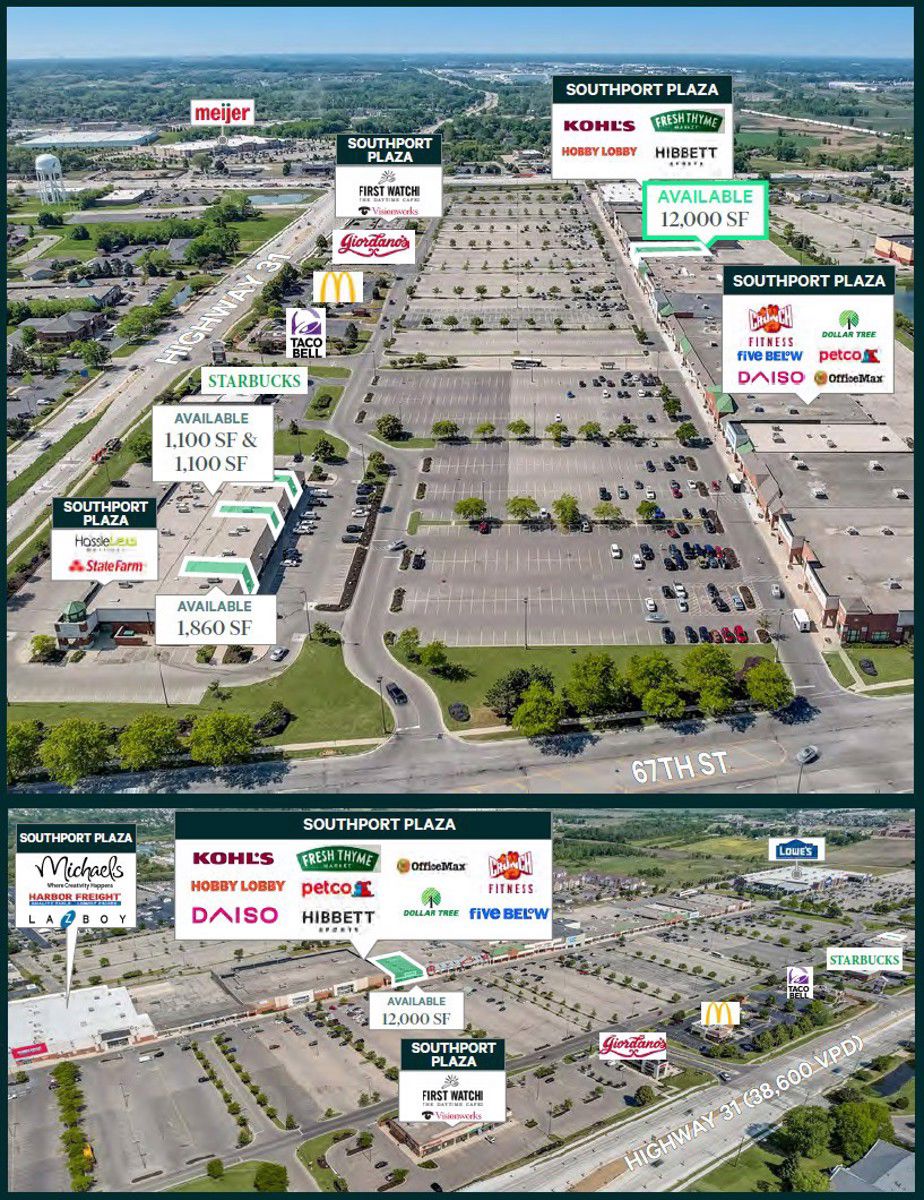 Aerials_Southport Plaza, Kenosha