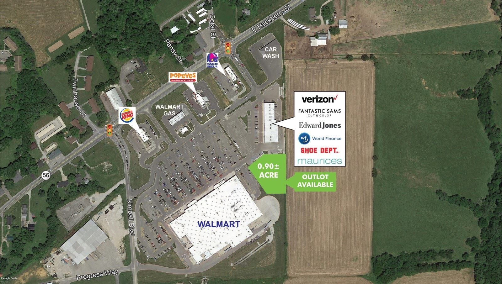 Aerial - Settlers Crossing - Outlot Avaialble