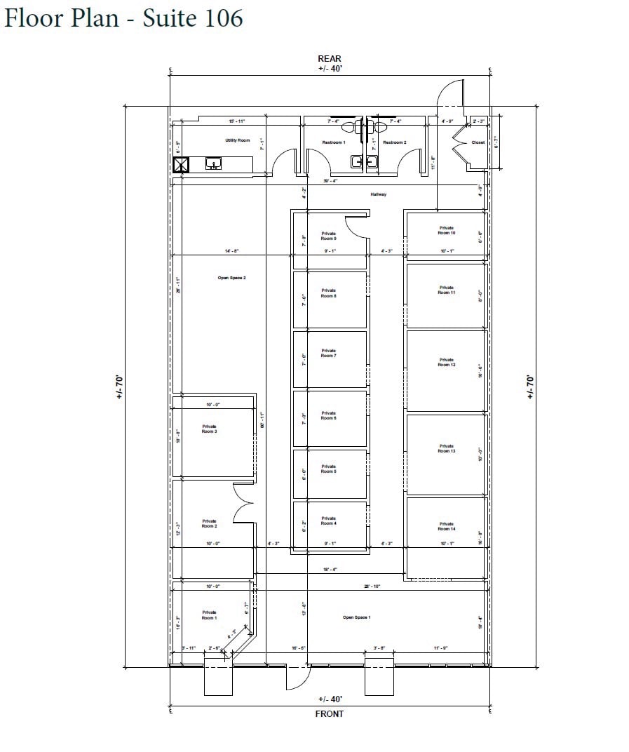 Floor Plan - Suite 106
