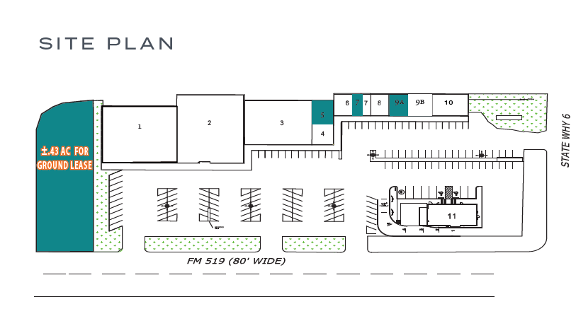 Bayou Plaza - Site Plan