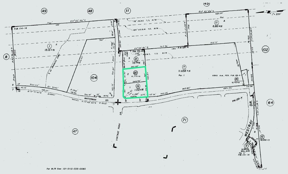 Vintage Park Parcel Map.JPG