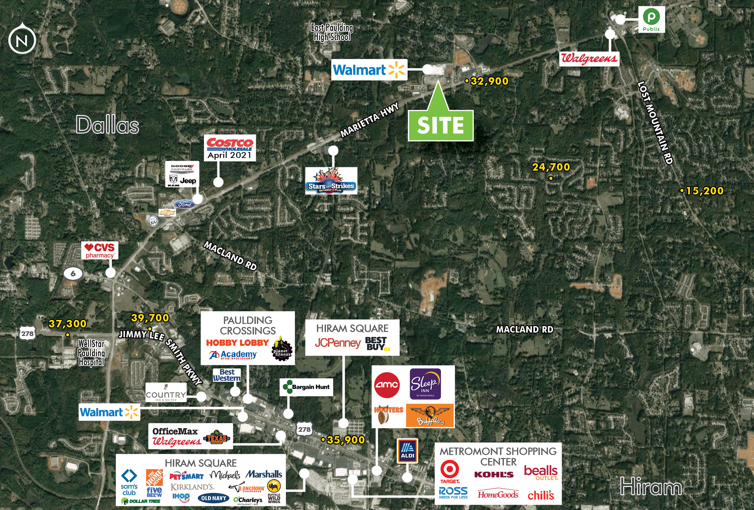 2.32 Acre Walmart Outparcel — Sale in Dallas, GA, photo 2 of 2