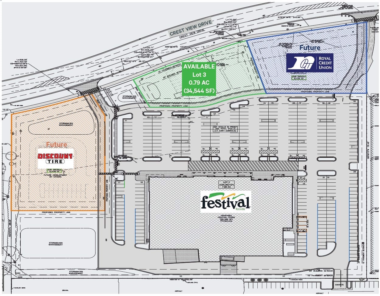 Site Plan_Festival Foods Outlots, Hudson