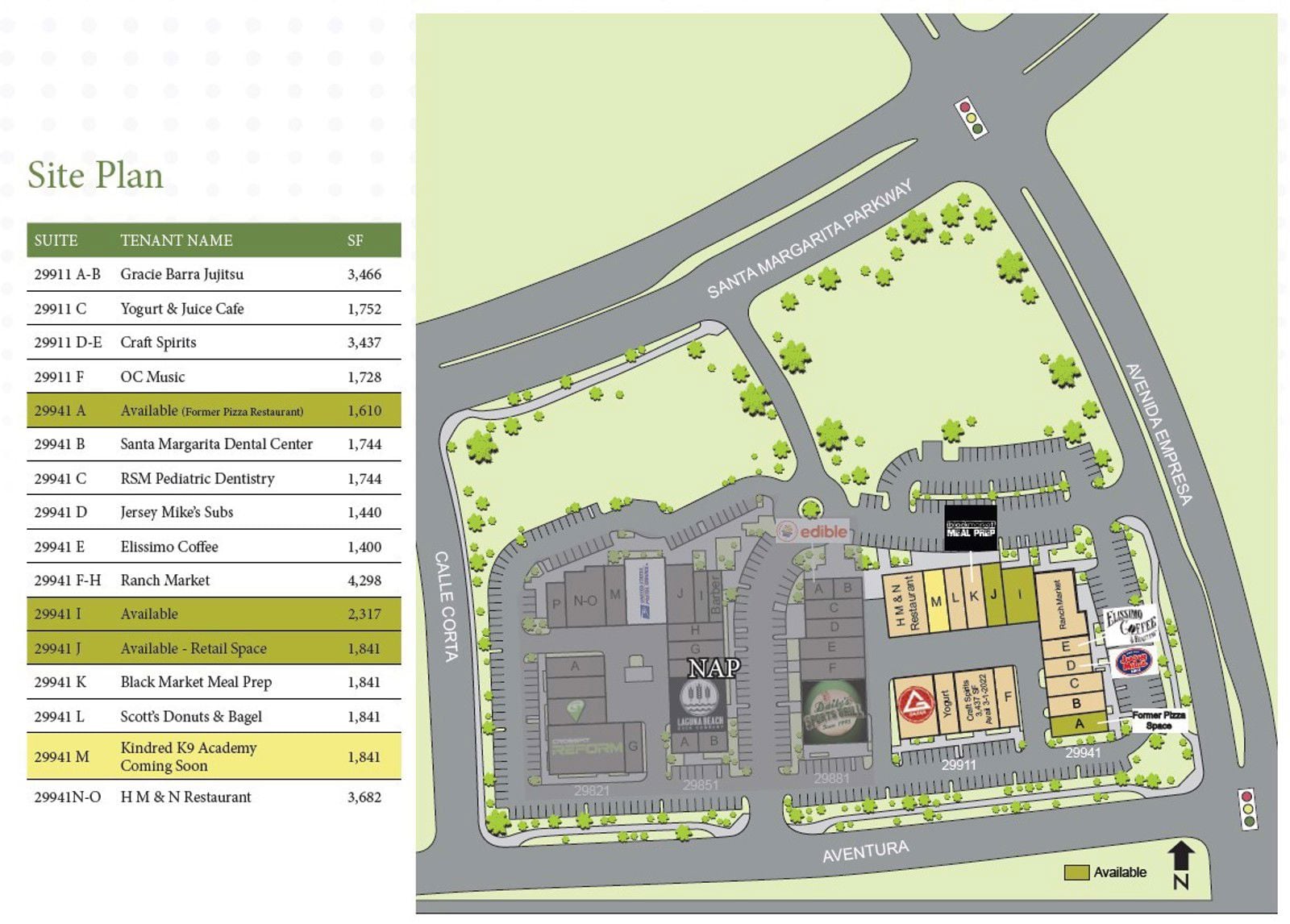 Plaza Empresa Site Plan