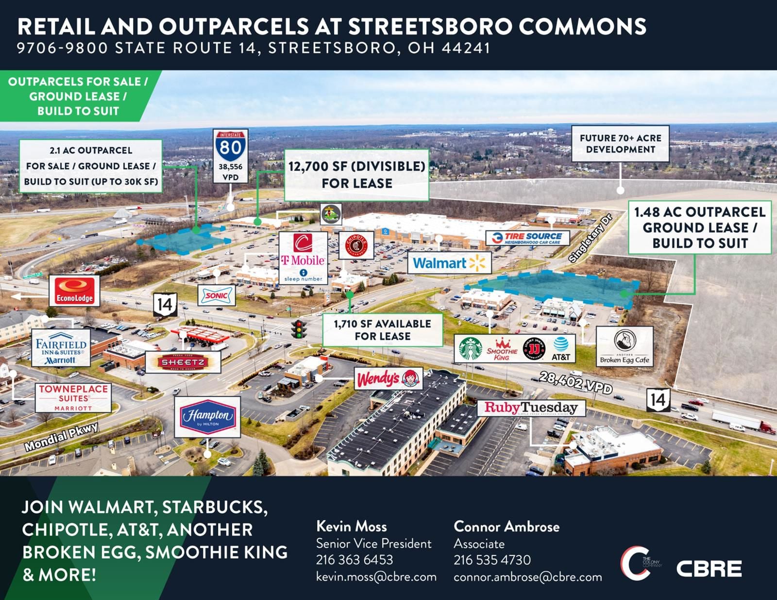 Retail and Outparcels at Streetsboro Commons  9706-9800 Ohio 14 - Image 1