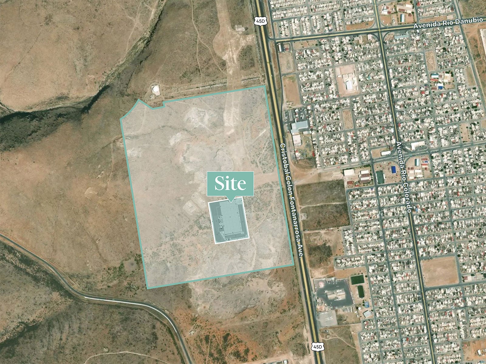Complejo Industrial Bafar Norte (Aerial View w Site Plan)