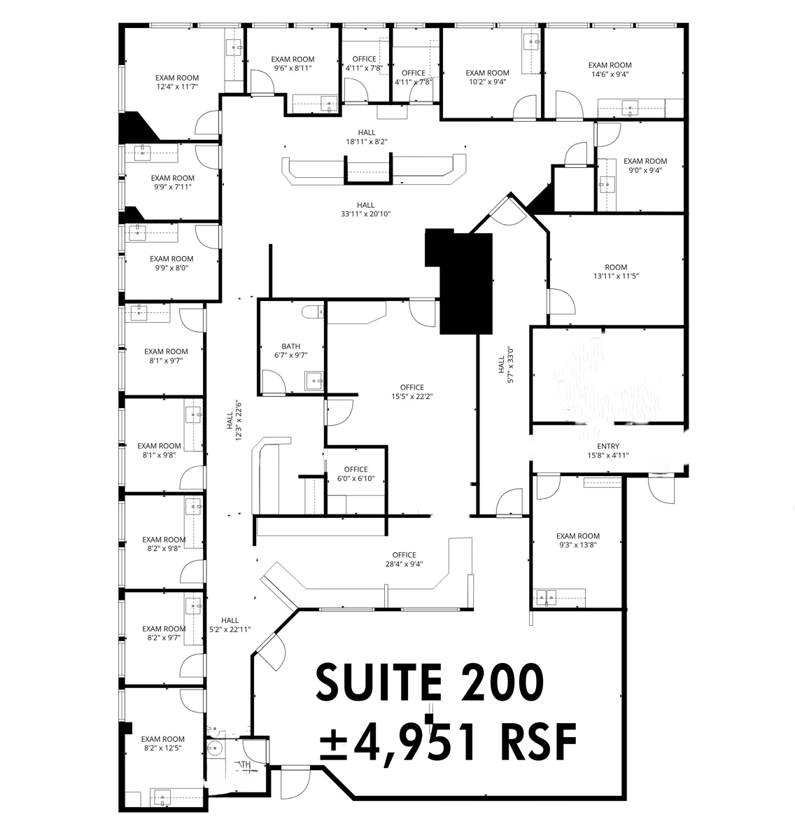 Suite 200 - 4,951 RSF