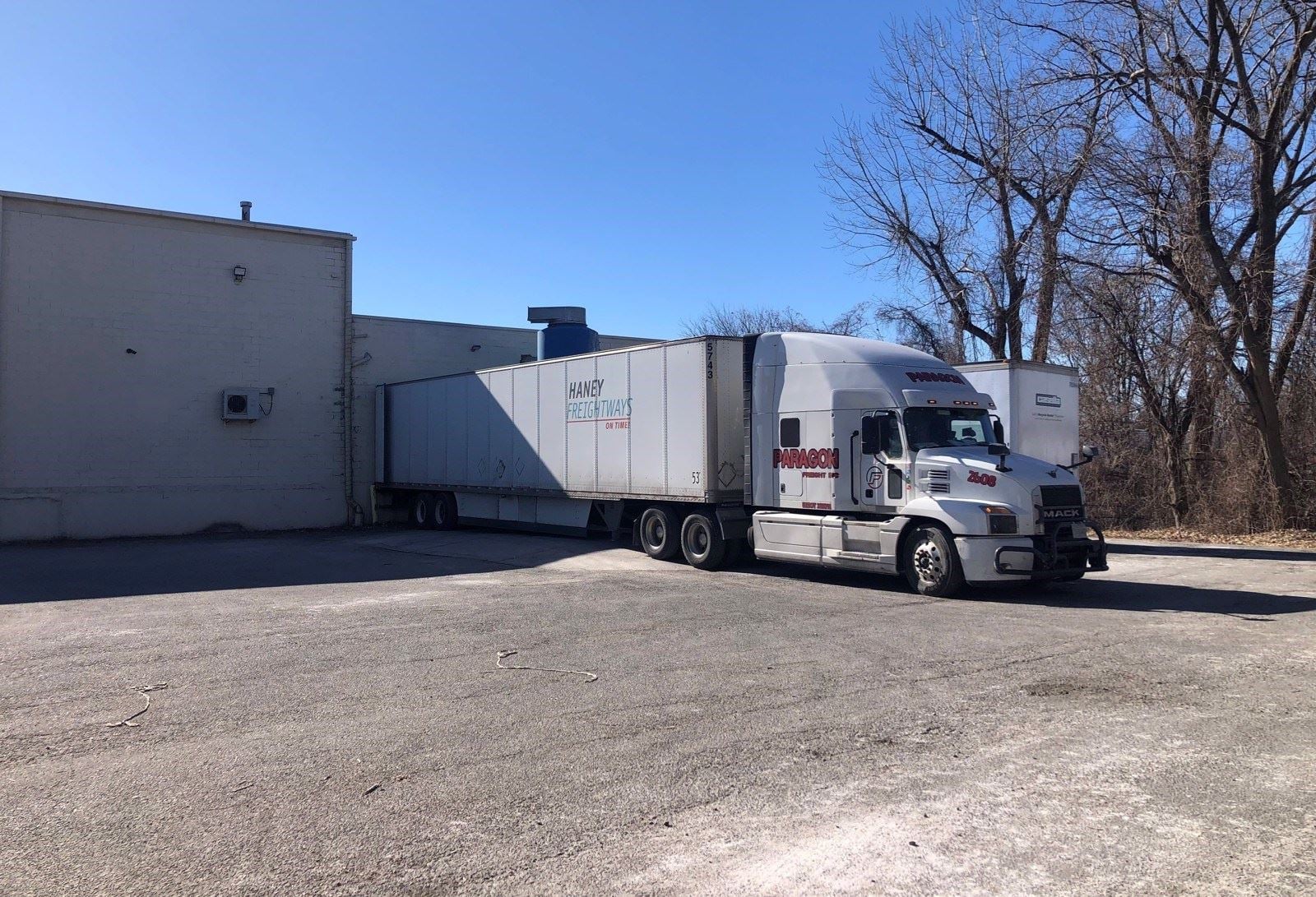 Trucks at North docks