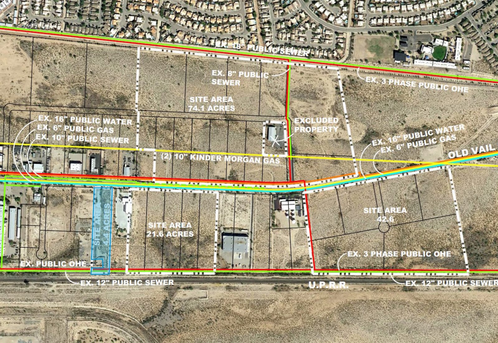 9368 E Old Vail - Infrast Map