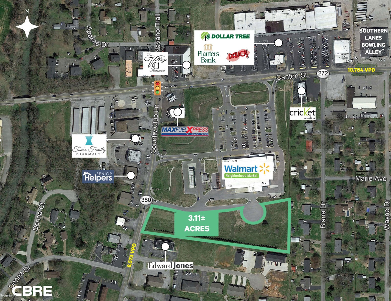 Aerial - 3106 Canton St Hopkinsville KY