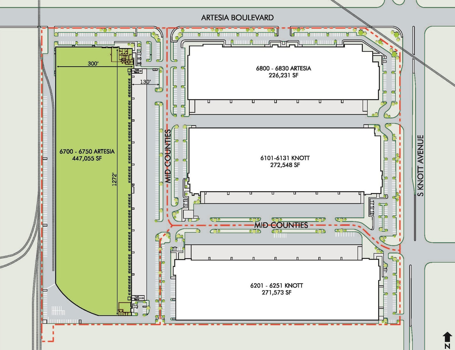 Current Distribution Center Site Plan