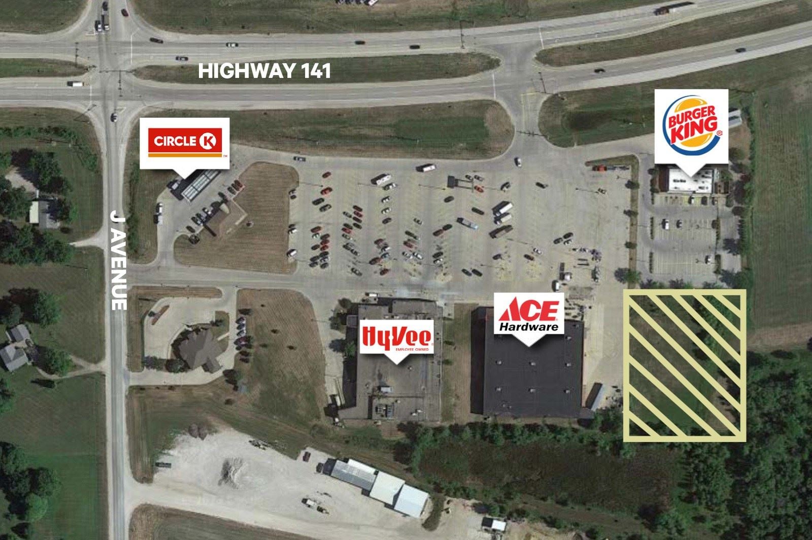 Hwy 141 and J Avenue Perry HyVee Land-1