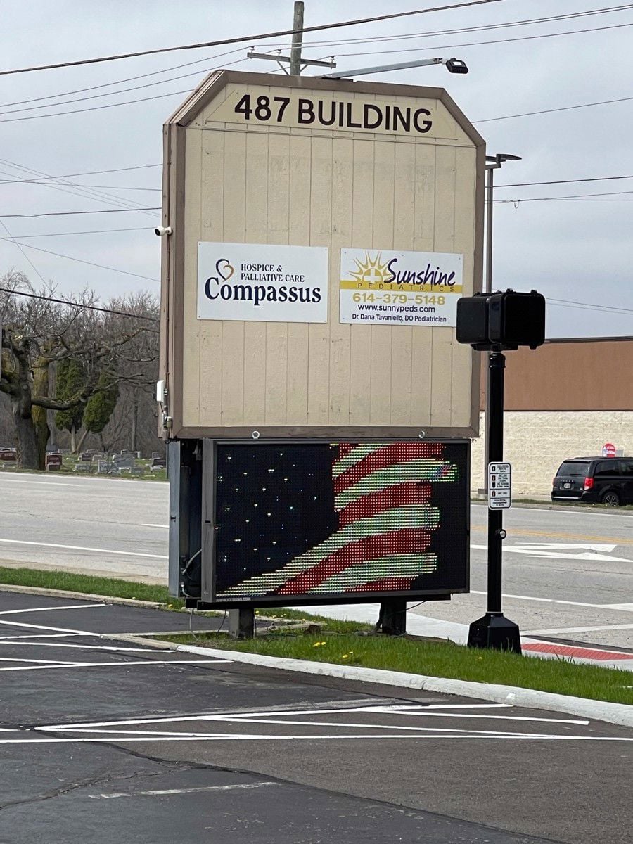 Exterior of Monument Sign