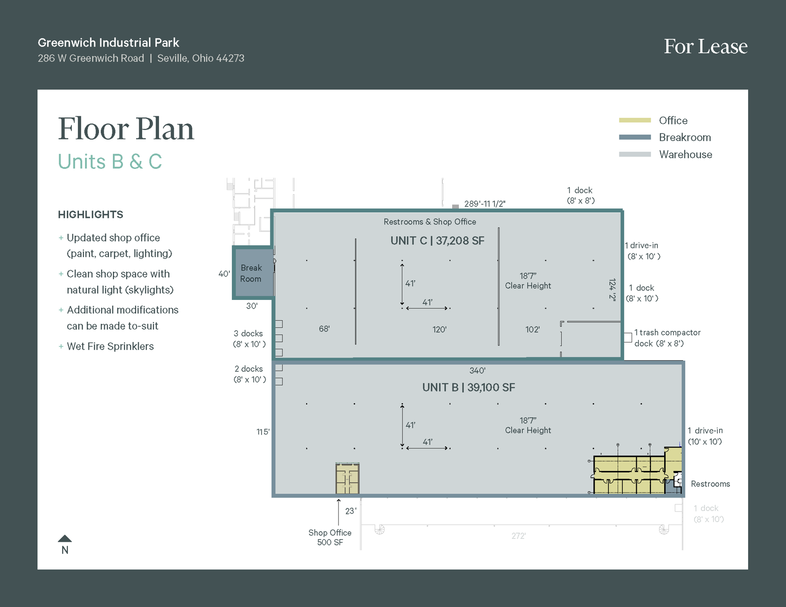 286 W Greenwich Road, Seville - Floor Plan B & C