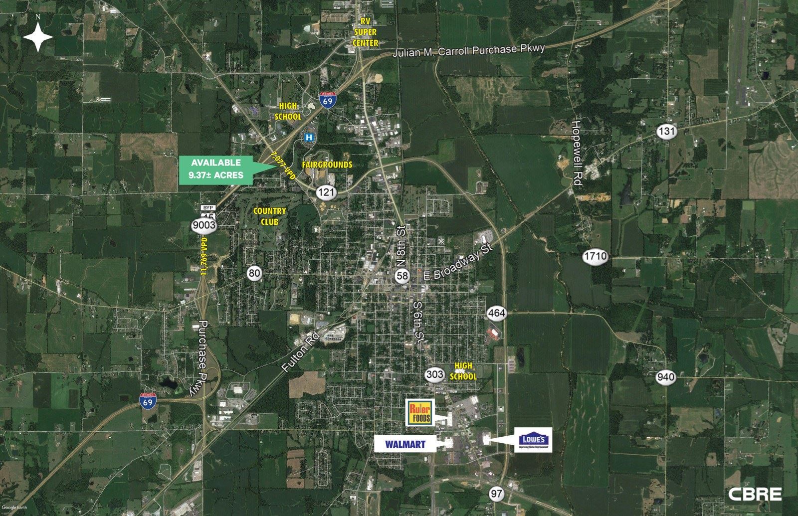 Aerial - Mayfield Ky