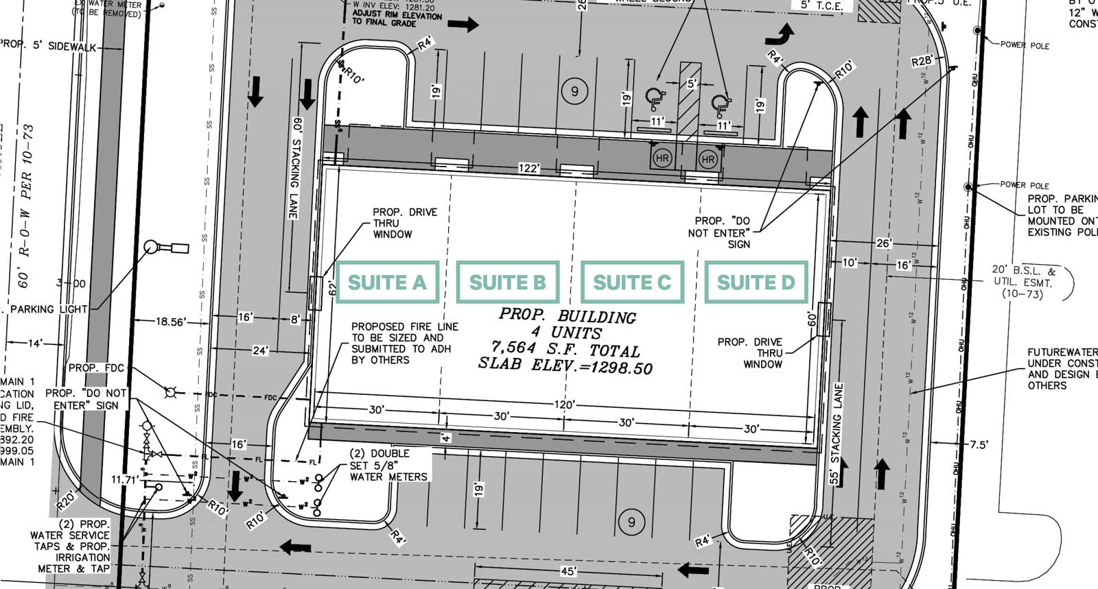 Plan Marked with Suites