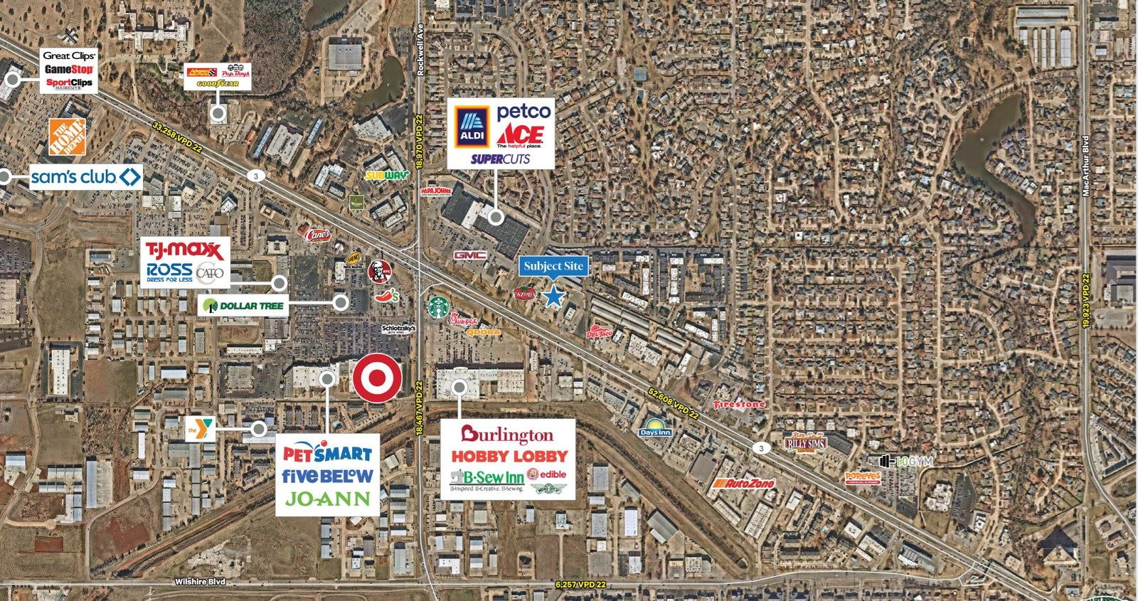 OKC 6817 NW Expressway - aerial