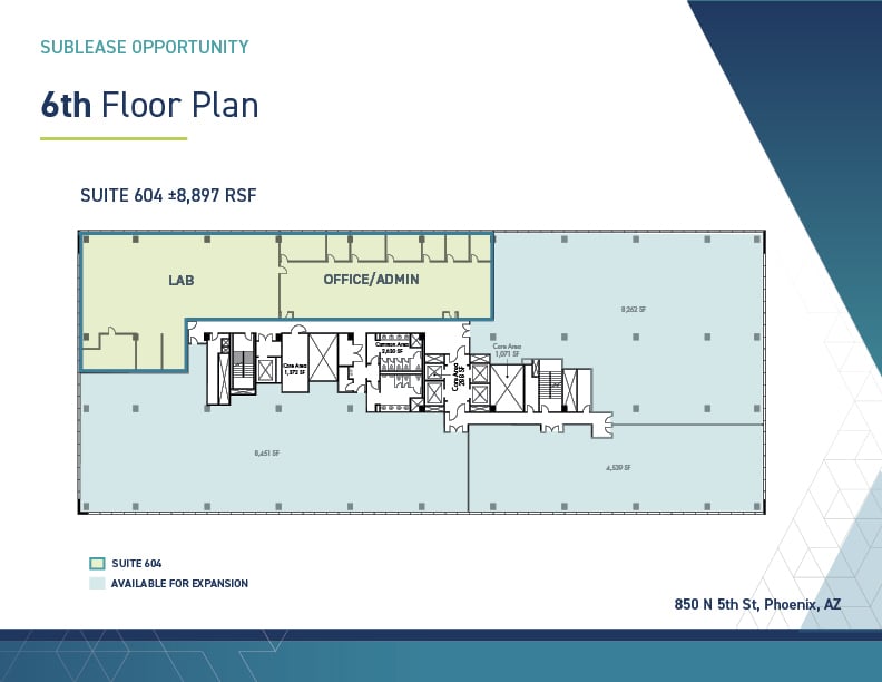 850 N 5th St - Phoenix Bio Medical Campus Suite 604 (8,897 SF)