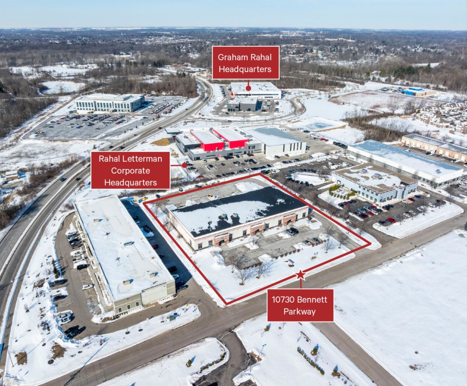 Map with building callouts