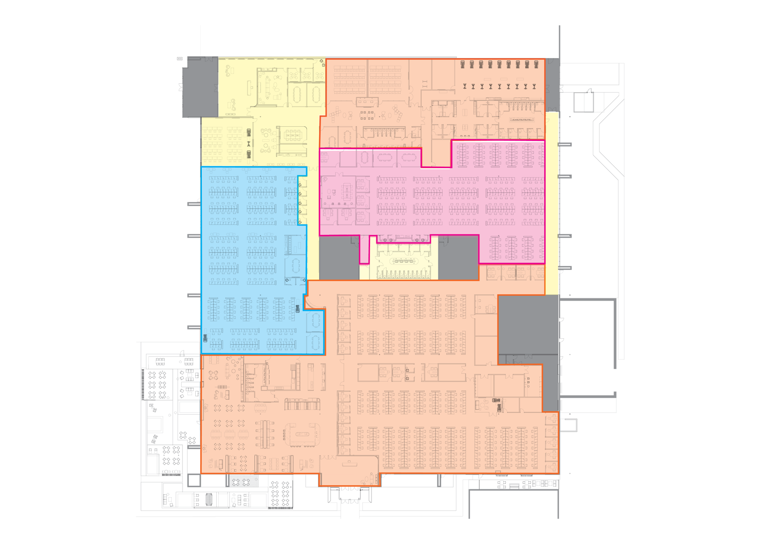 3 suite Floor Outline
