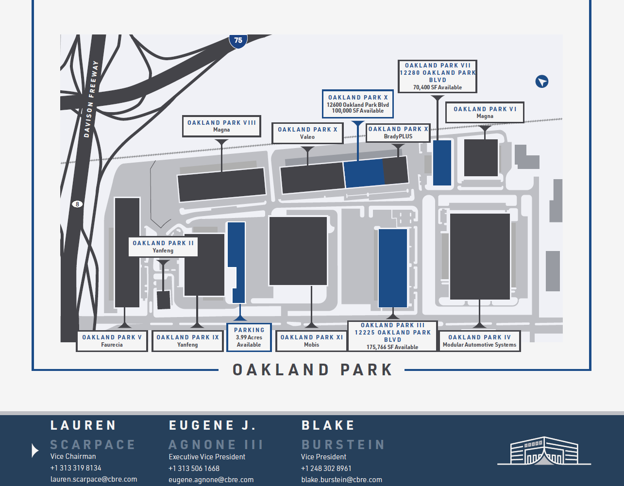 Oakland Park Site Map