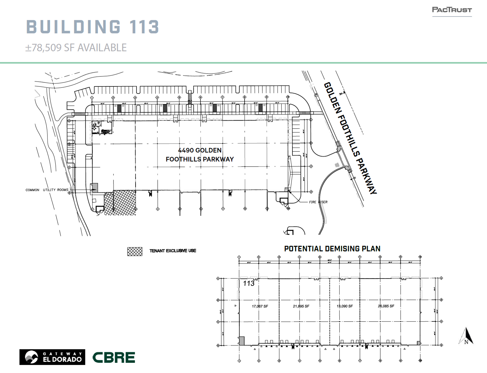 Building 113 - Demising Plan 