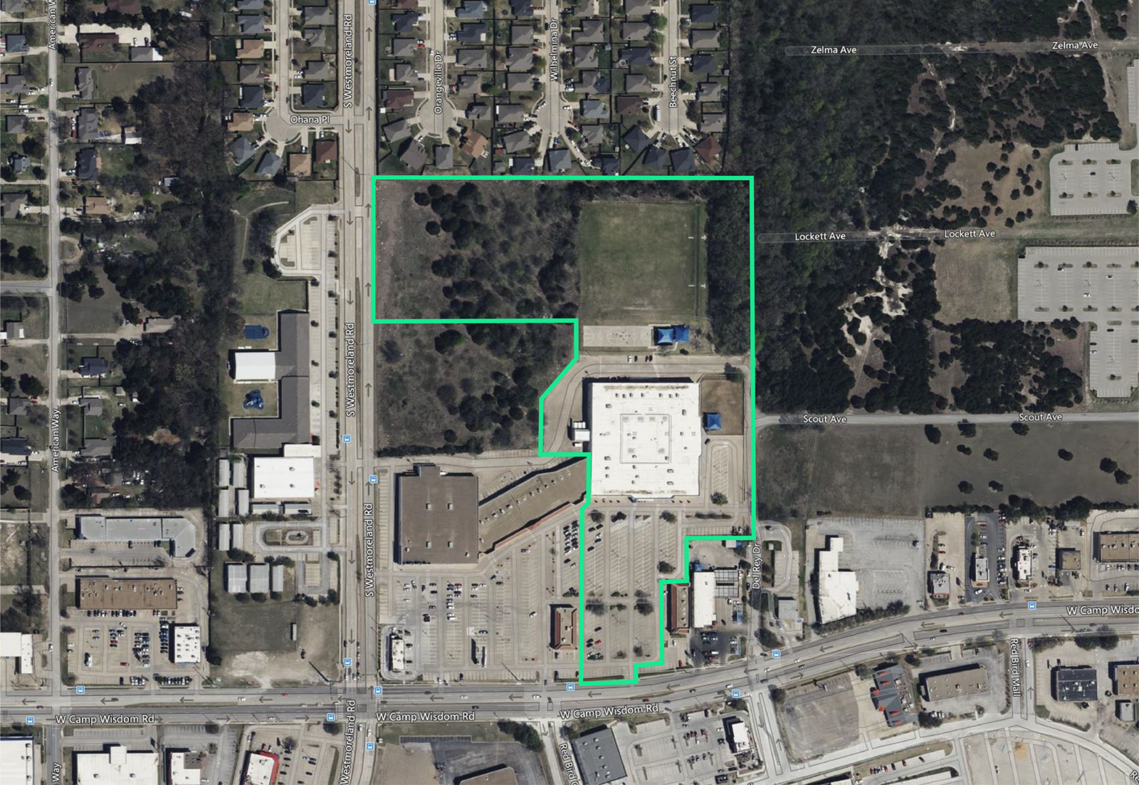 KIPP Aerial with Plat Outline