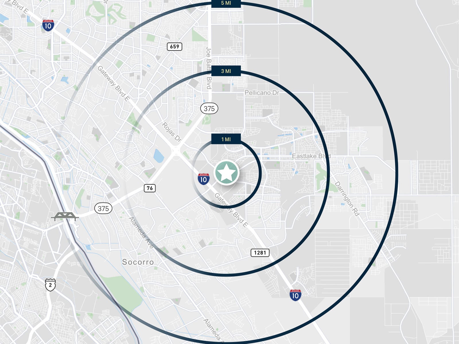 Location Radial Map