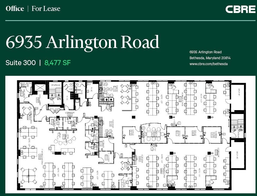 6935 Arlington Rd - Suite 300 Floorplan