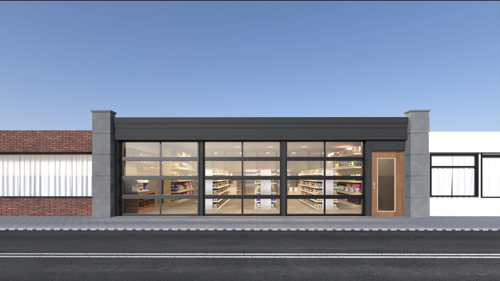 Possible Facade Front Store Front 1 Story