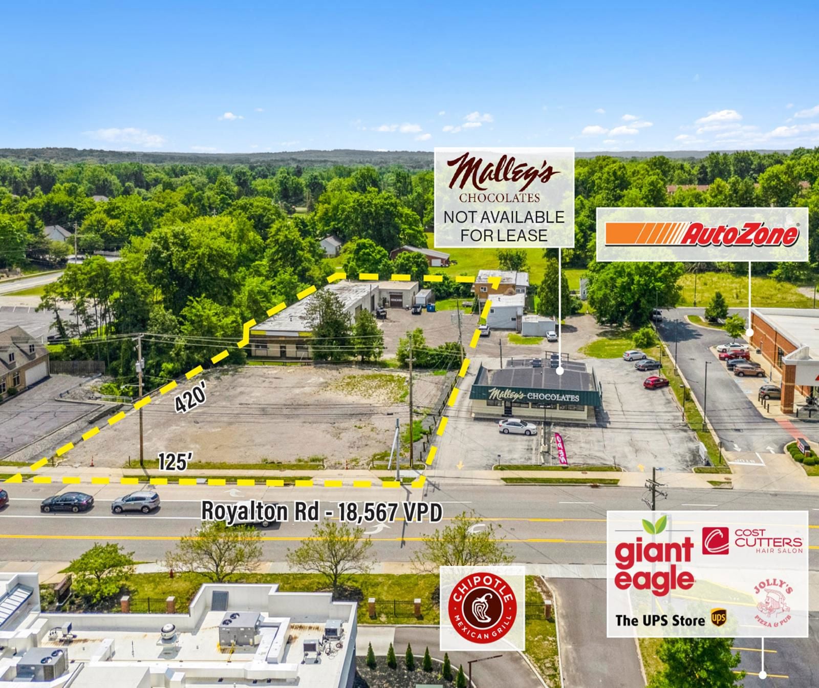 1.2 Acre Site Available For Sale or Lease 5755 Royalton Road - Image 2